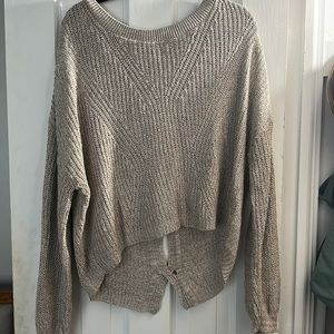 Express Women’s Knit Sweater. Beige/Tan Size Medium